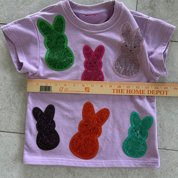 QUEEN OF SPARKLES -Multi Peep Kids Bunny Matching Set -Lavender size 6 - Picture 13 of 15